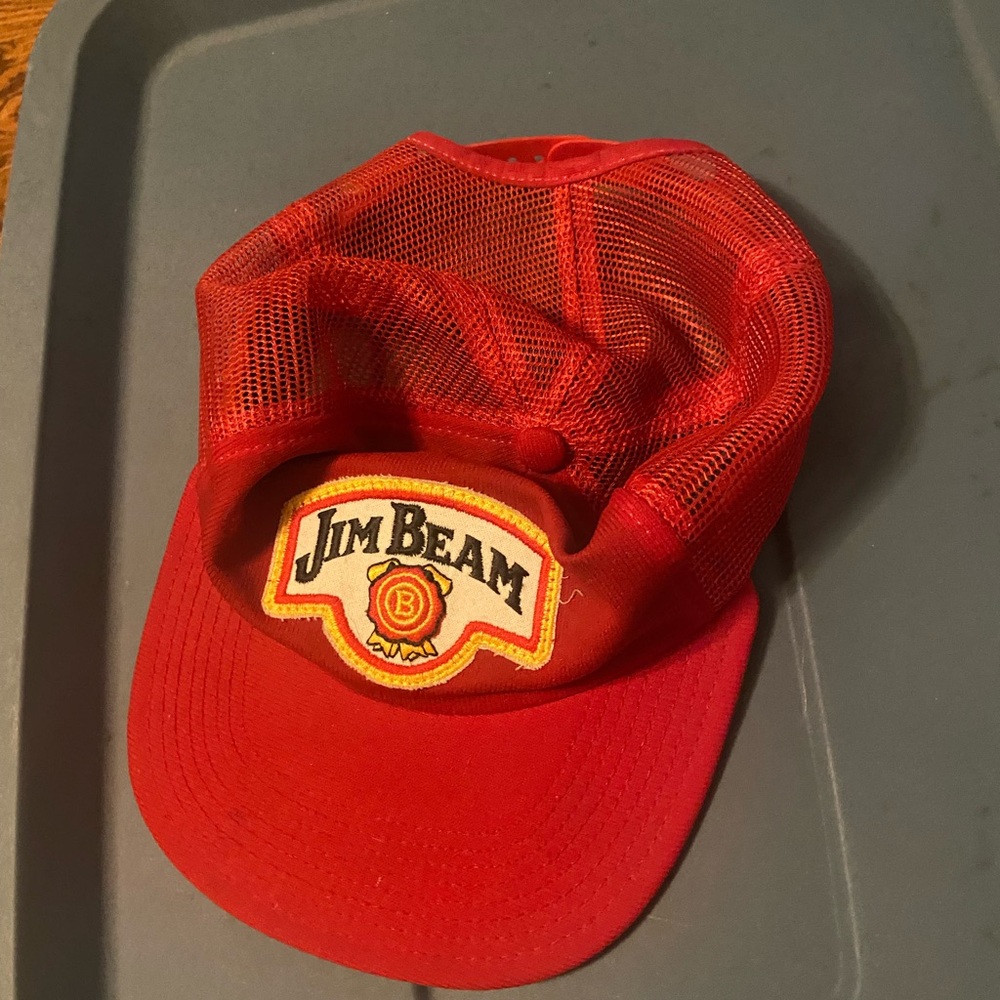 Jim Beam Red Mesh Trucker Hat